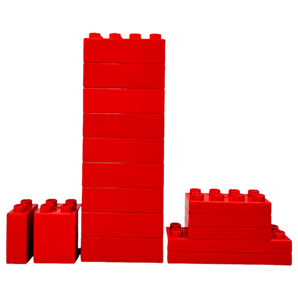 Duplo Blocks Lot of 61 Bricks Base Parts Bulk Pieces Arch Flat Different Sizes - Picture 5 of 7